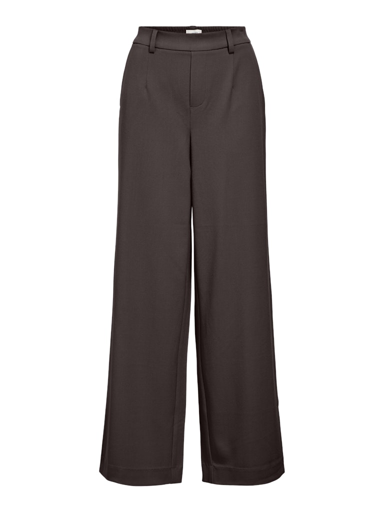 OBJLISA WIDE PANT - Seal Brown