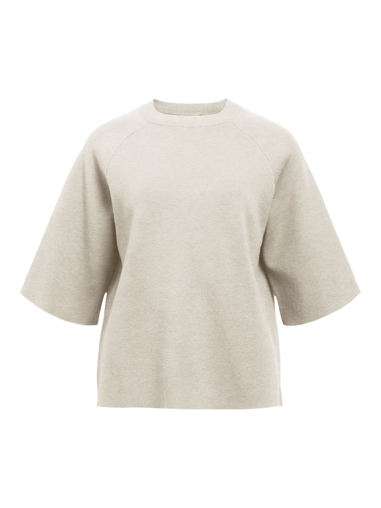 OBJREYNARD 2/4 KNIT PULLOVER - Silver Gray