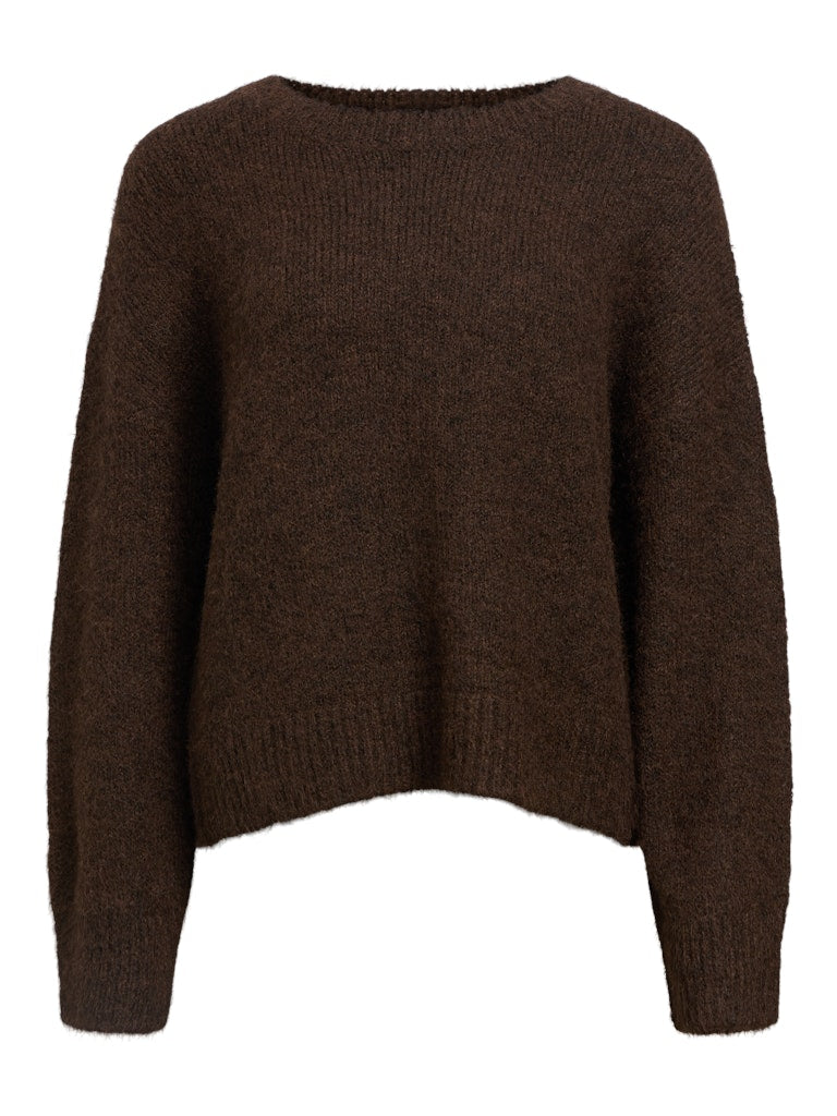 OBJSAGGIA LS LO PULLOVER - Seal Brown
