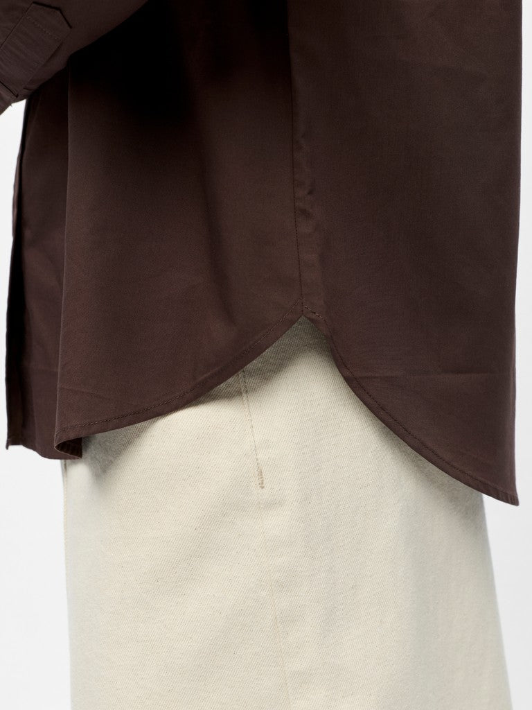 OBJZILA L/S RE SHIRT - Seal Brown