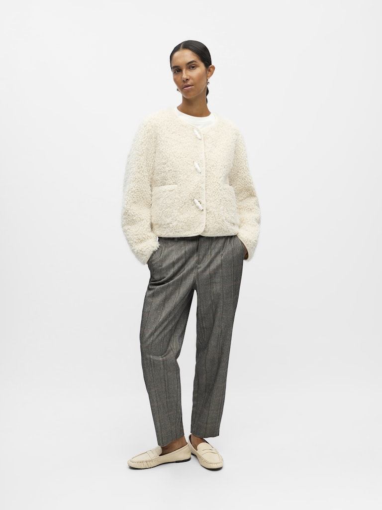 OBJIDUNA LS RE JACKET - White Sand