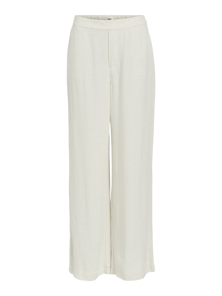 OBJSANNE ALINE WIDE PANT - Sandshell