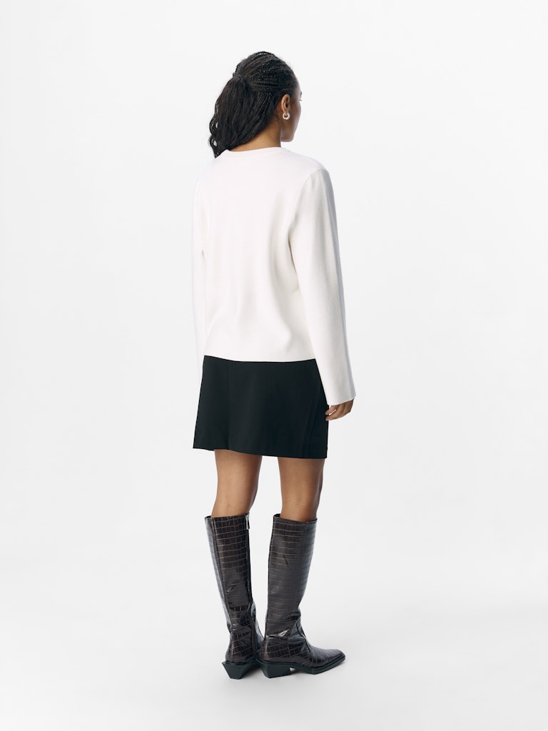OBJREYNARD O-NECK PULLOVER - Cloud Dancer