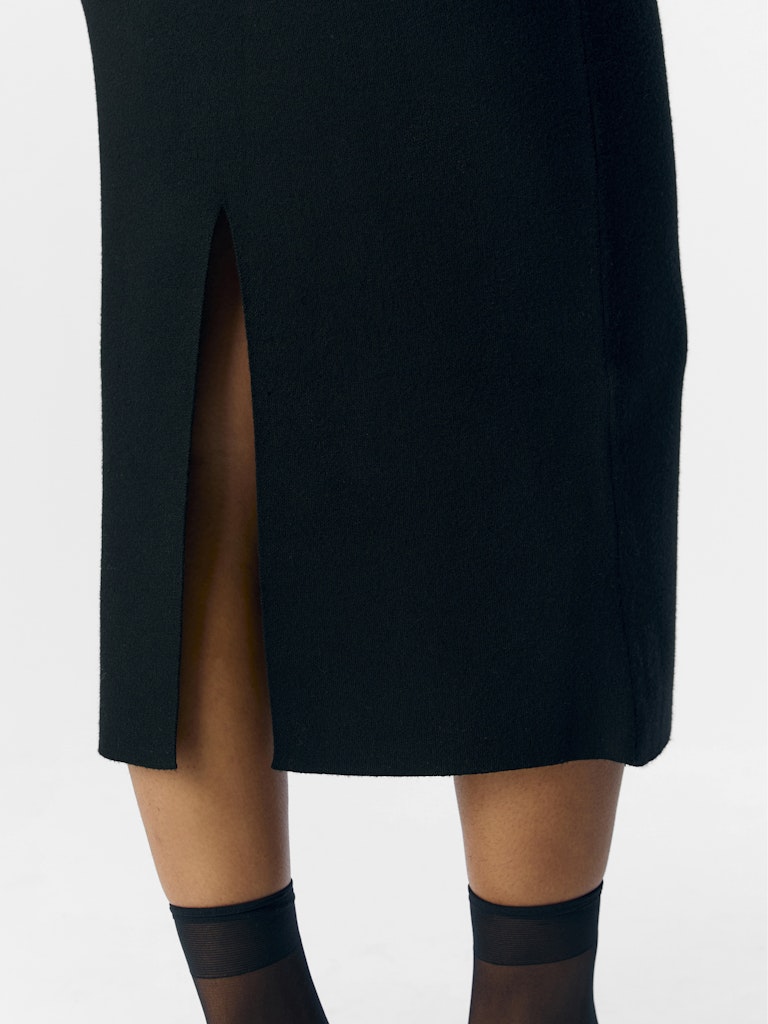 OBJREYNARD HW KNIT SKIRT - Black