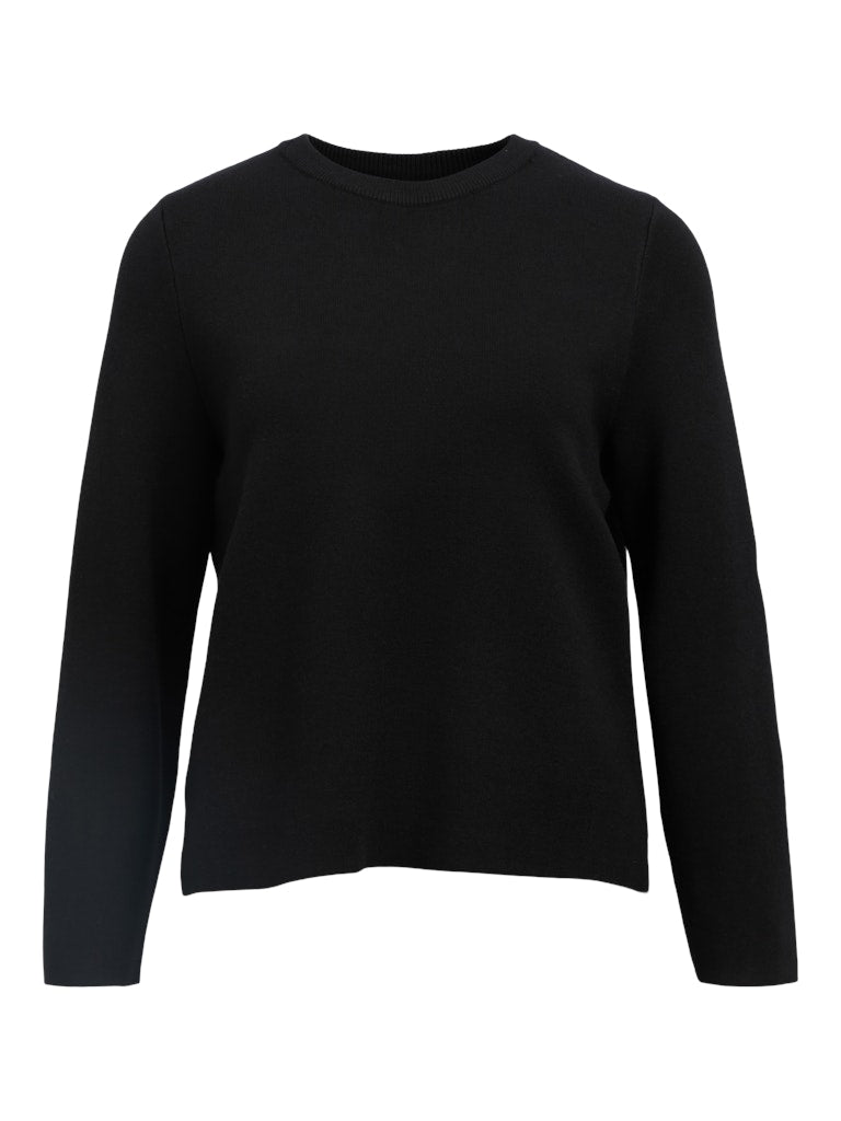 OBJREYNARD O-NECK PULLOVER - Black
