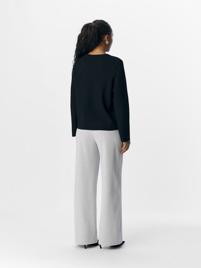 OBJREYNARD O-NECK PULLOVER - Black