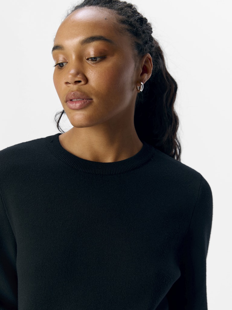 OBJREYNARD O-NECK PULLOVER - Black