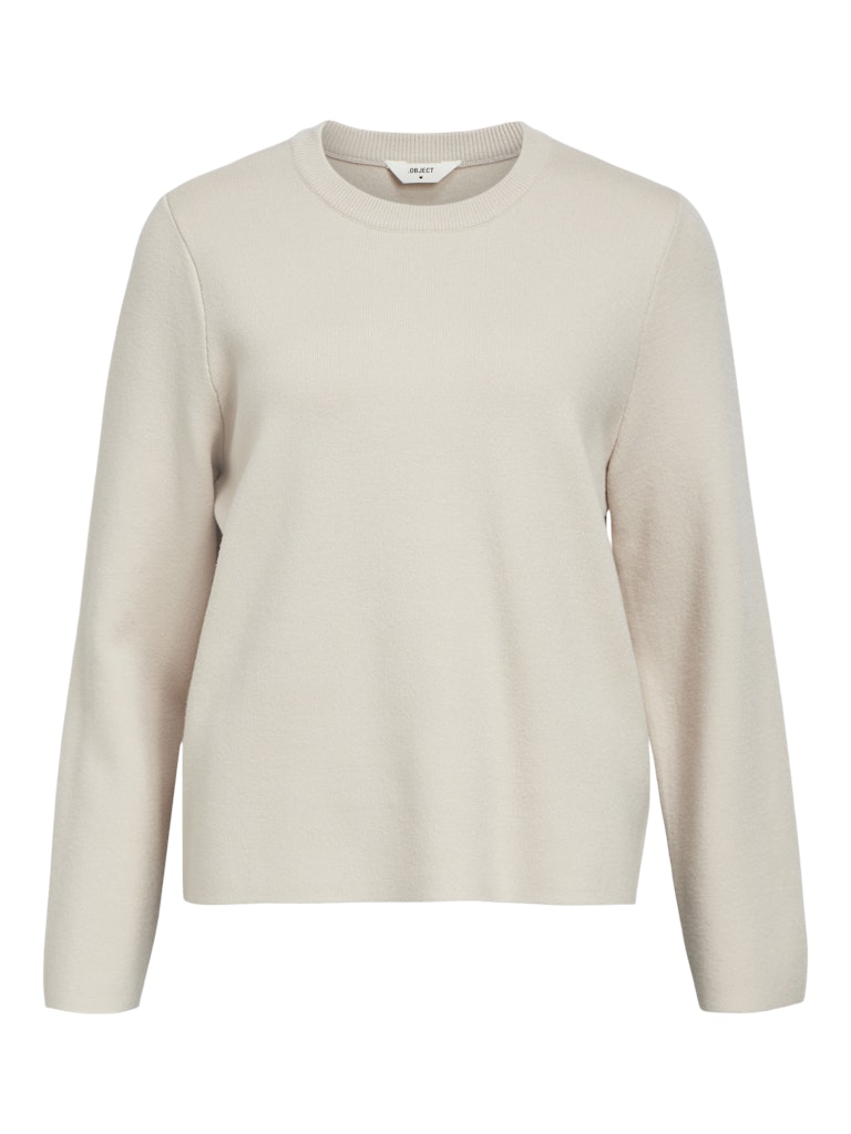 OBJREYNARD O-NECK PULLOVER - Silver Gray