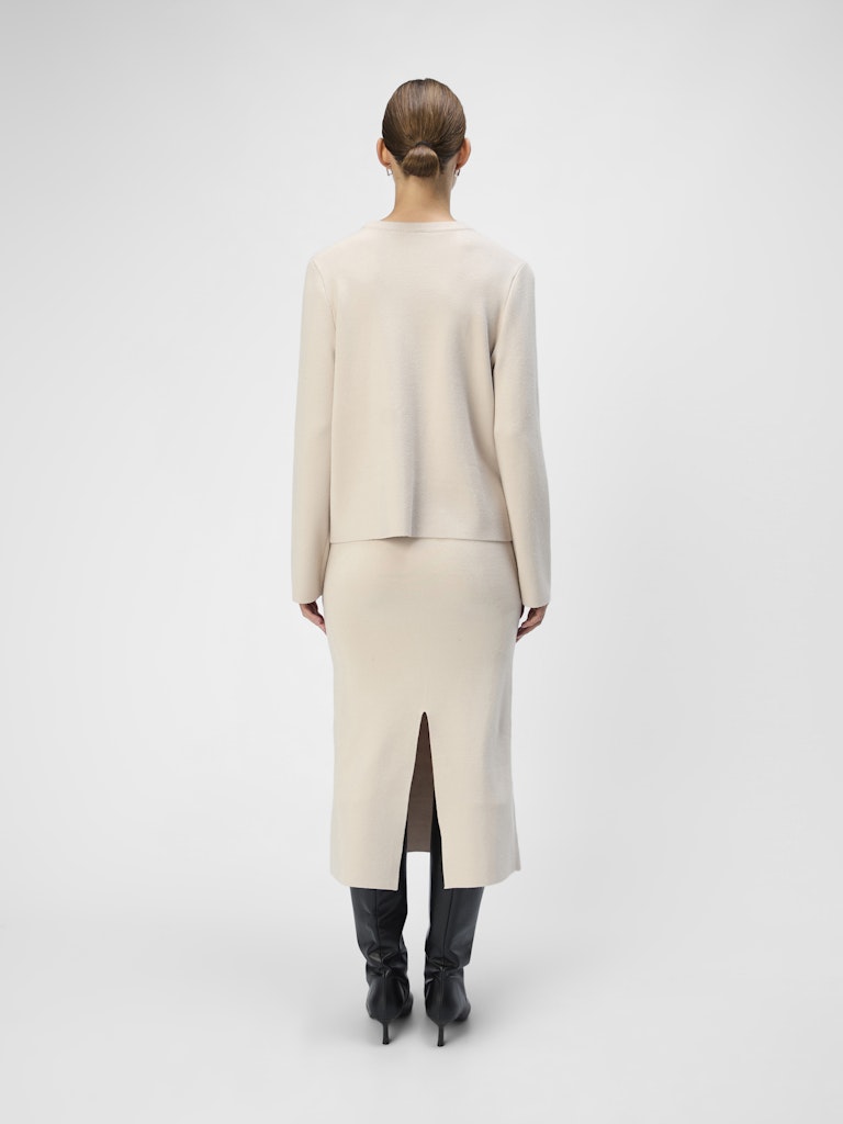 OBJREYNARD O-NECK PULLOVER - Silver Gray