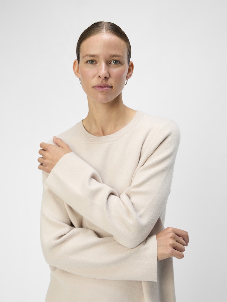 OBJREYNARD O-NECK PULLOVER - Silver Gray