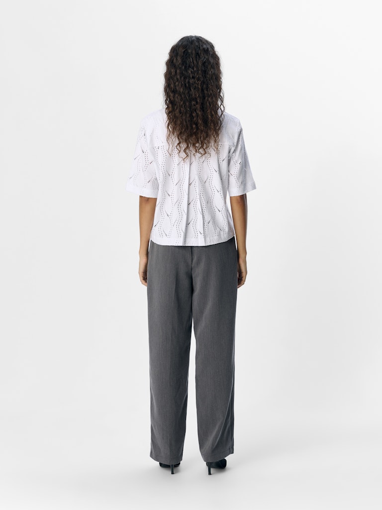 OBJAVA 2/4 LO O-NECK TOP - White