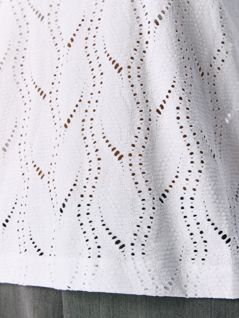 OBJAVA 2/4 LO O-NECK TOP - White