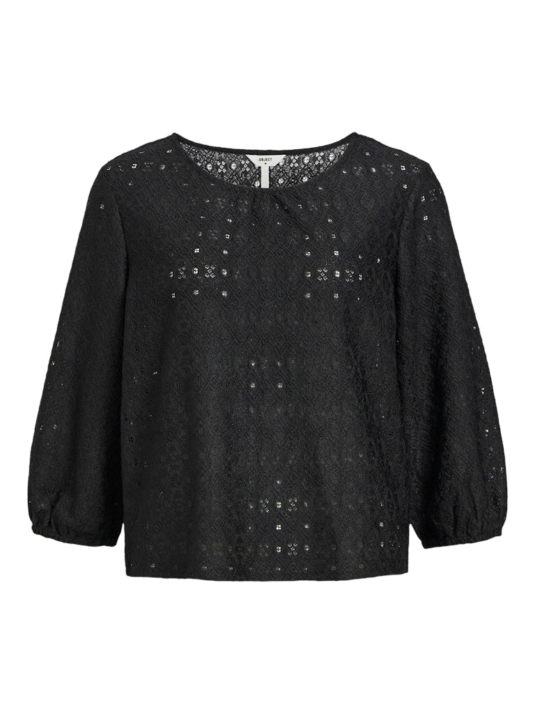 OBJLAILA 3/4 RE TOP - Black