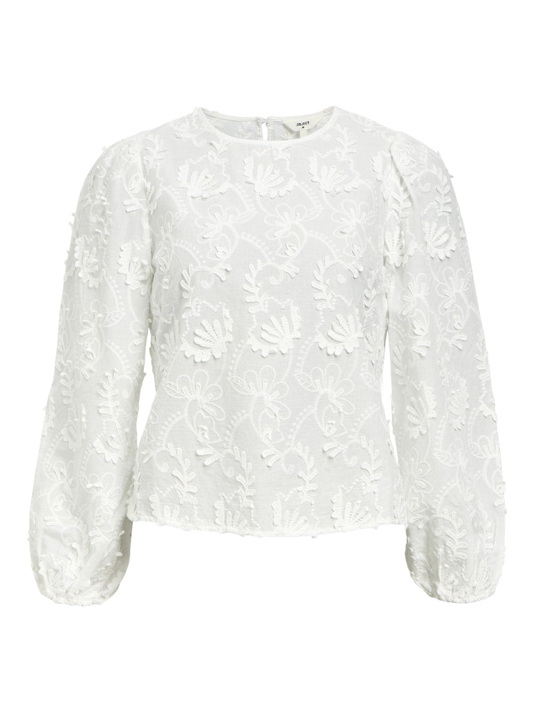 OBJMYA RE L/S TOP - Cloud Dancer