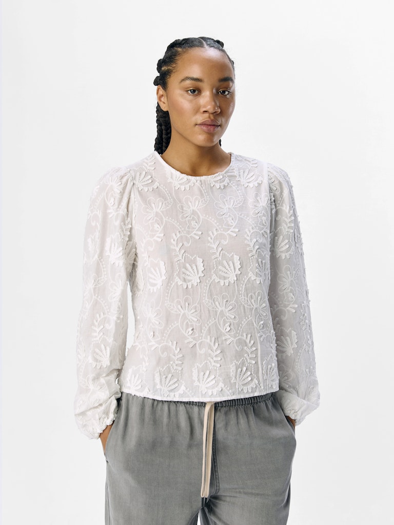 OBJMYA RE L/S TOP - Cloud Dancer