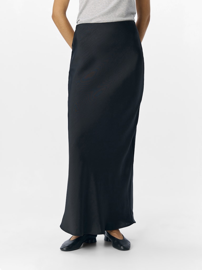 OBJCHILLI MW LONG SKIRT - Black