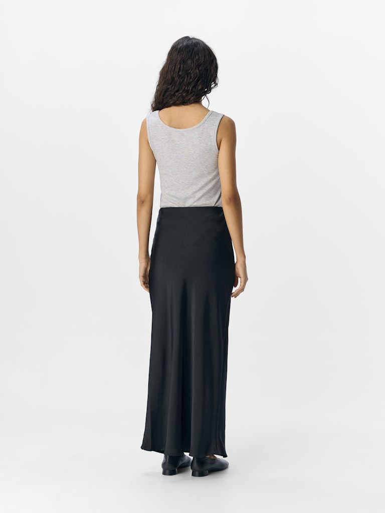 OBJCHILLI MW LONG SKIRT - Black