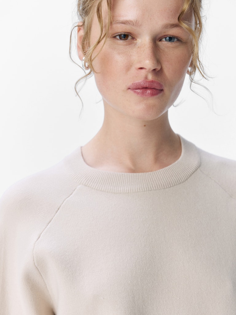 OBJREYNARD 2/4 KNIT PULLOVER - Silver Gray