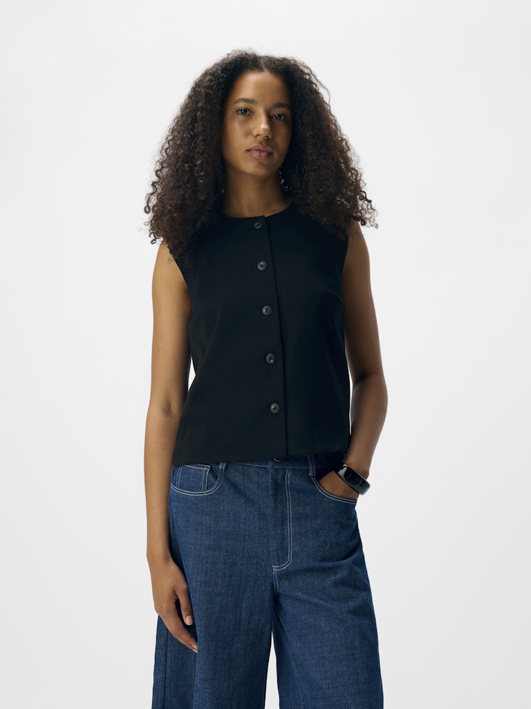 OBJLISA RE WAISTCOAT - Black