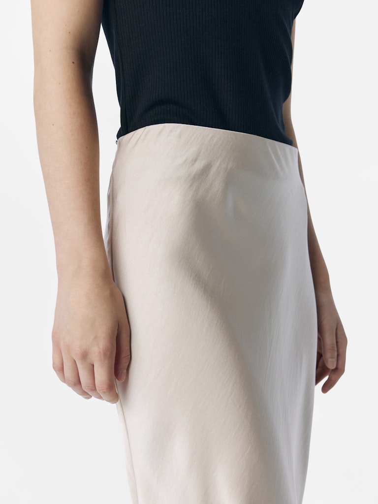 OBJCHILLI MW LONG SKIRT - Silver Gray