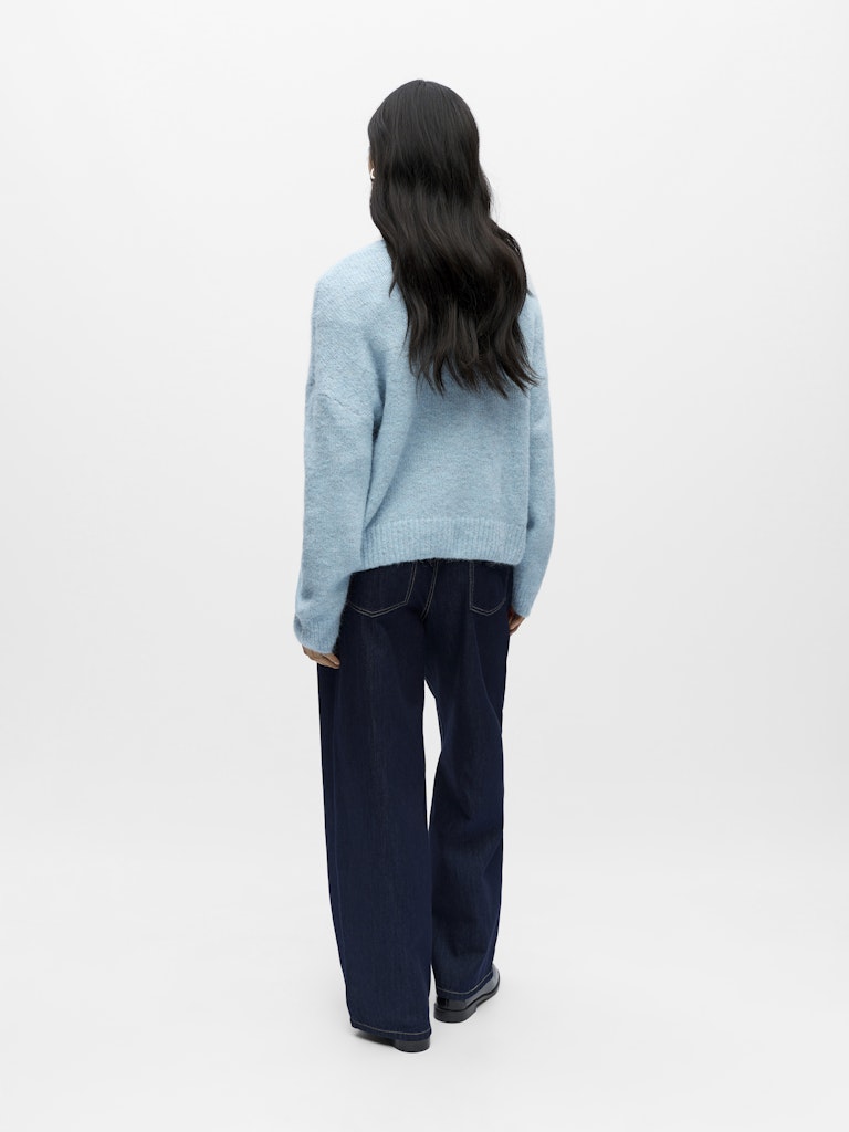 OBJSAGGIA LS LO PULLOVER - Winter Sky Melange