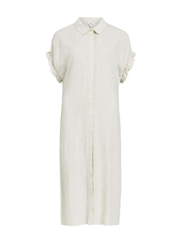 OBJSANNE TIANA S/S DRESS - Sandshell