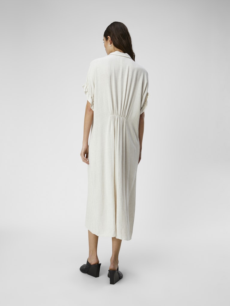 OBJSANNE TIANA S/S DRESS - Sandshell