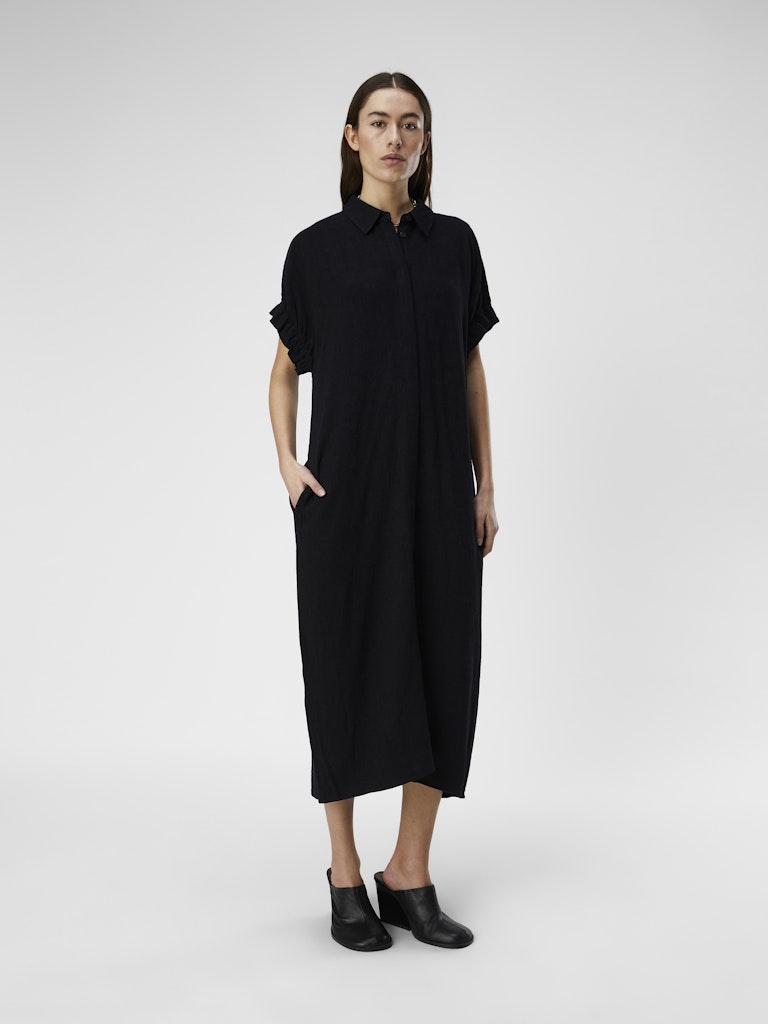 OBJSANNE TIANA S/S DRESS - Black