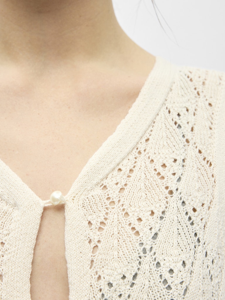 OBJKITTY S/L RE KNIT DRESS - Birch
