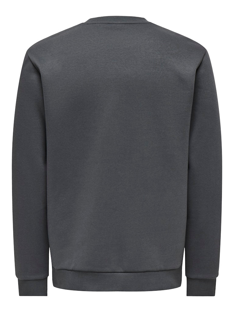 ONSCERES CREW NECK - Grey Pinstripe
