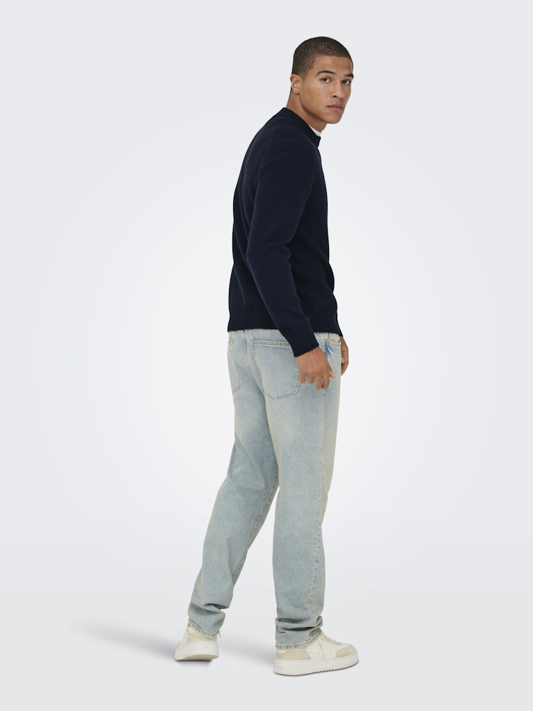 ONSJAMES RLX CREW KNIT - Dark Sapphire