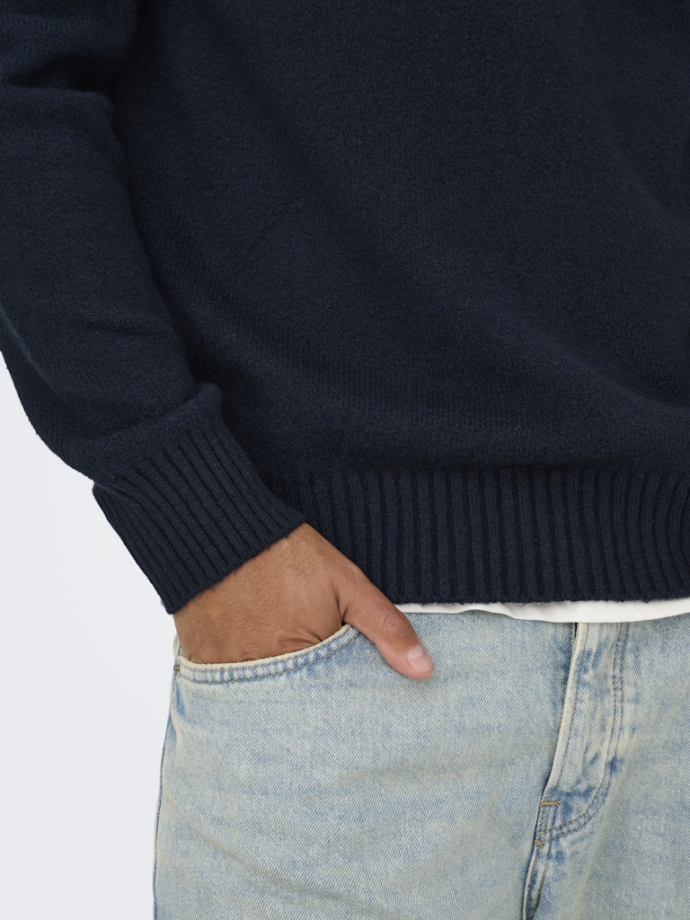 ONSJAMES RLX CREW KNIT - Dark Sapphire