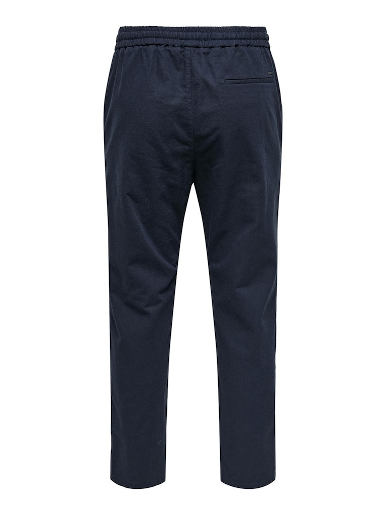 ONSLINUS CROP 0007 COT LIN PANT - Dark Navy