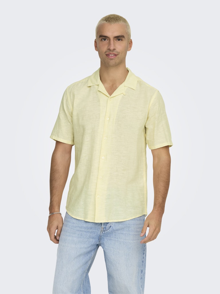 ONSCAIDEN LIFE SS SOLID RESORT LINEN - Flan