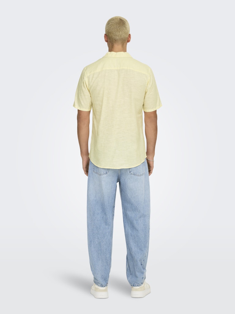 ONSCAIDEN LIFE SS SOLID RESORT LINEN - Flan