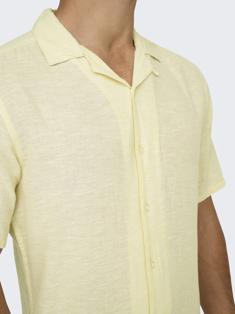 ONSCAIDEN LIFE SS SOLID RESORT LINEN - Flan