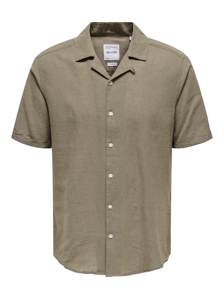 ONSCAIDEN LIFE SS SOLID RESORT LINEN - Fossil