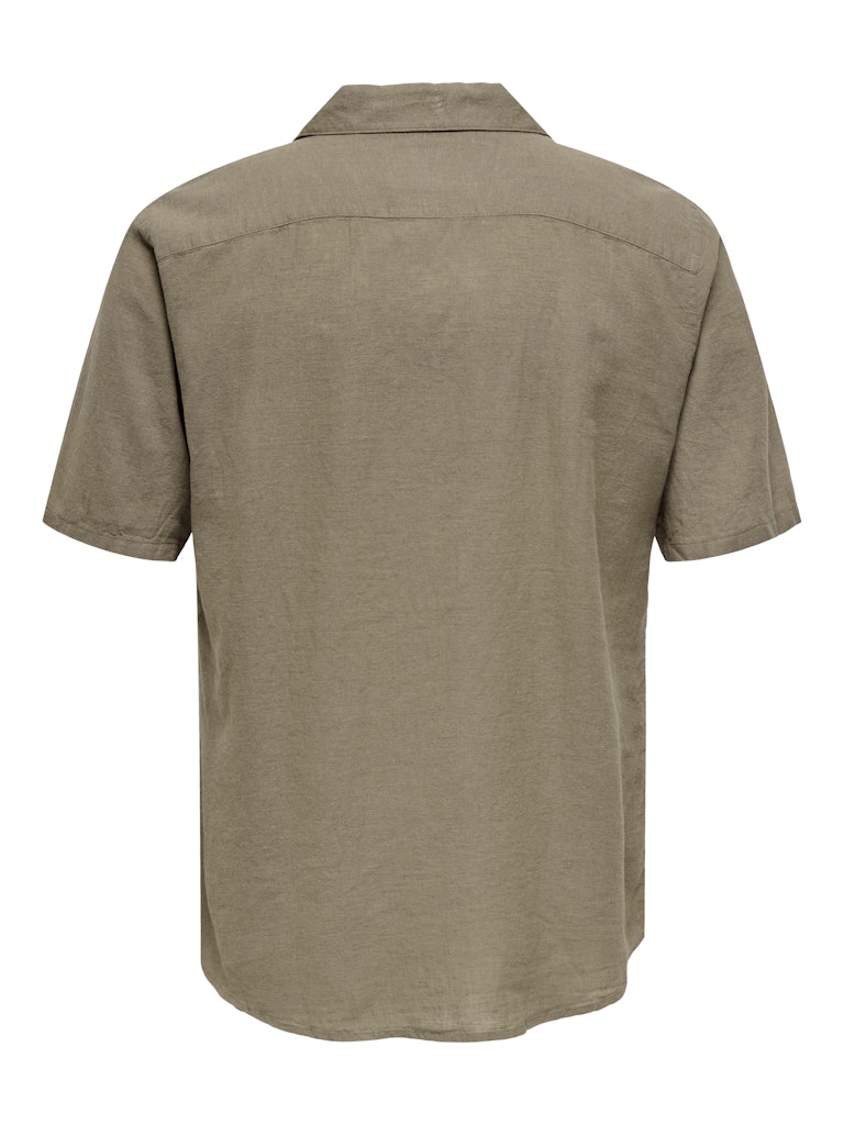 ONSCAIDEN LIFE SS SOLID RESORT LINEN - Fossil