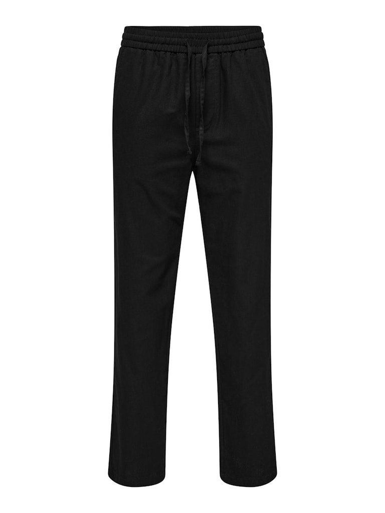 ONSSINUS LOOSE 0007 COT LIN PANT - Black
