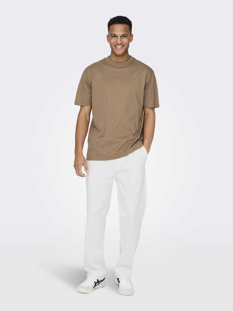 ONSSINUS LOOSE 0007 COT LIN PANT - Bright White