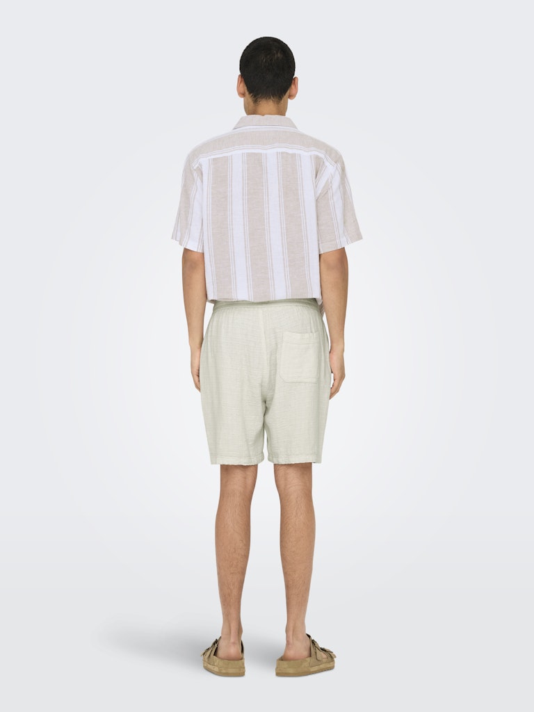 ONSTEL LINEN LATHAM 0257 SHORTS - Cloud Dancer