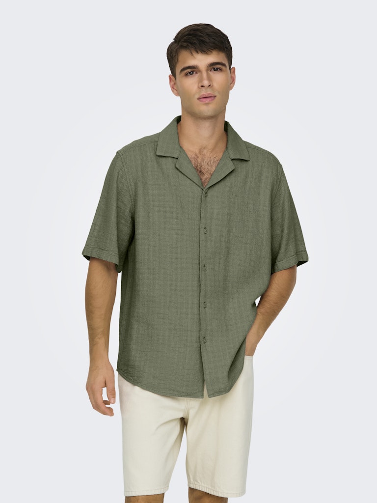 ONSLATHAM REG RESORT LIN STRUC 0257 - Dusty Olive
