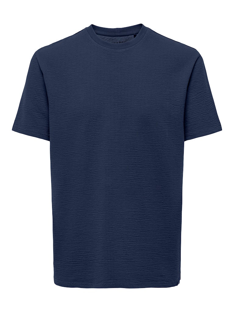 ONSKIAN LIFE REG SEERSUCKER SS TEE - Naval Academy