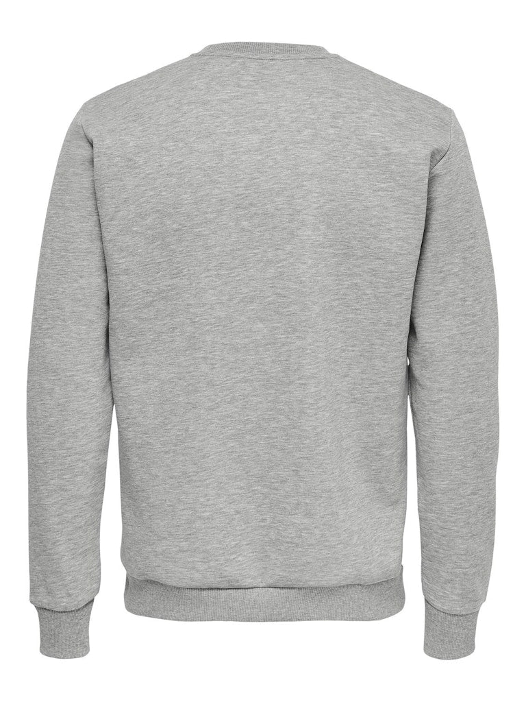 ONSCERES CREW NECK - Light Grey Melange