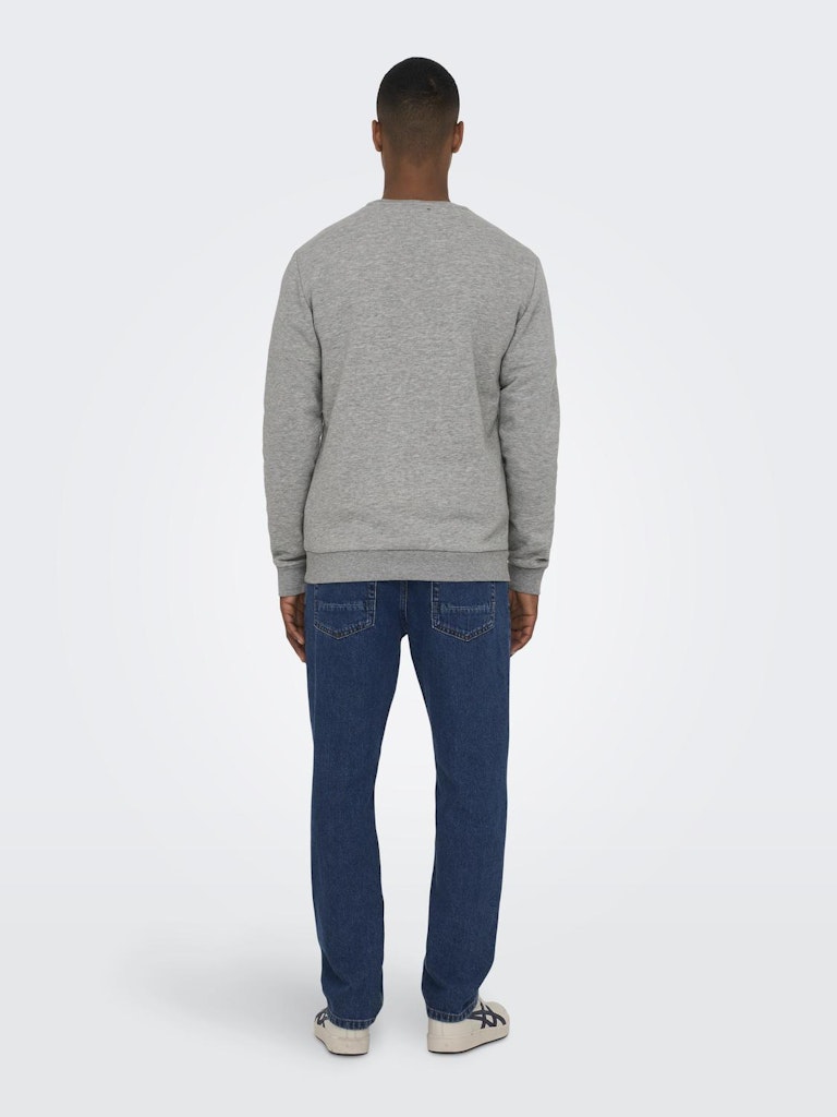 ONSCERES CREW NECK - Light Grey Melange