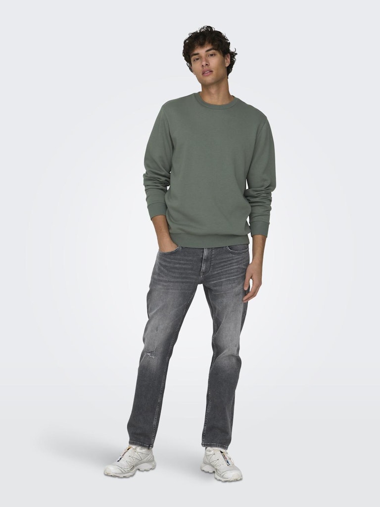 ONSCERES CREW NECK - Castor Gray