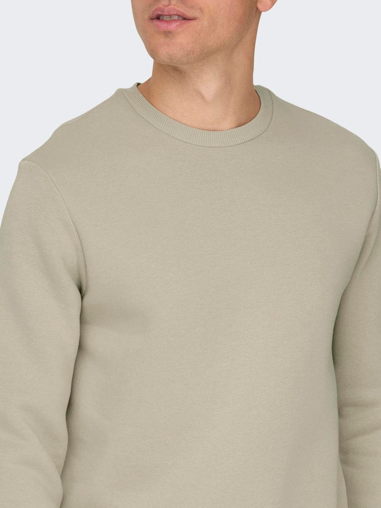 ONSCERES CREW NECK - Silver Lining
