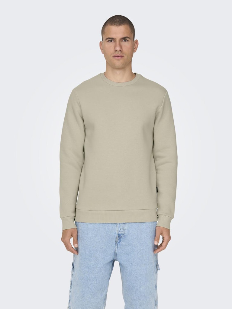 ONSCERES CREW NECK - Silver Lining