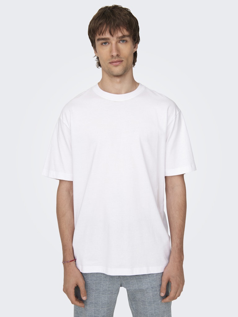 ONSFRED LIFE RLX SS TEE - Bright White
