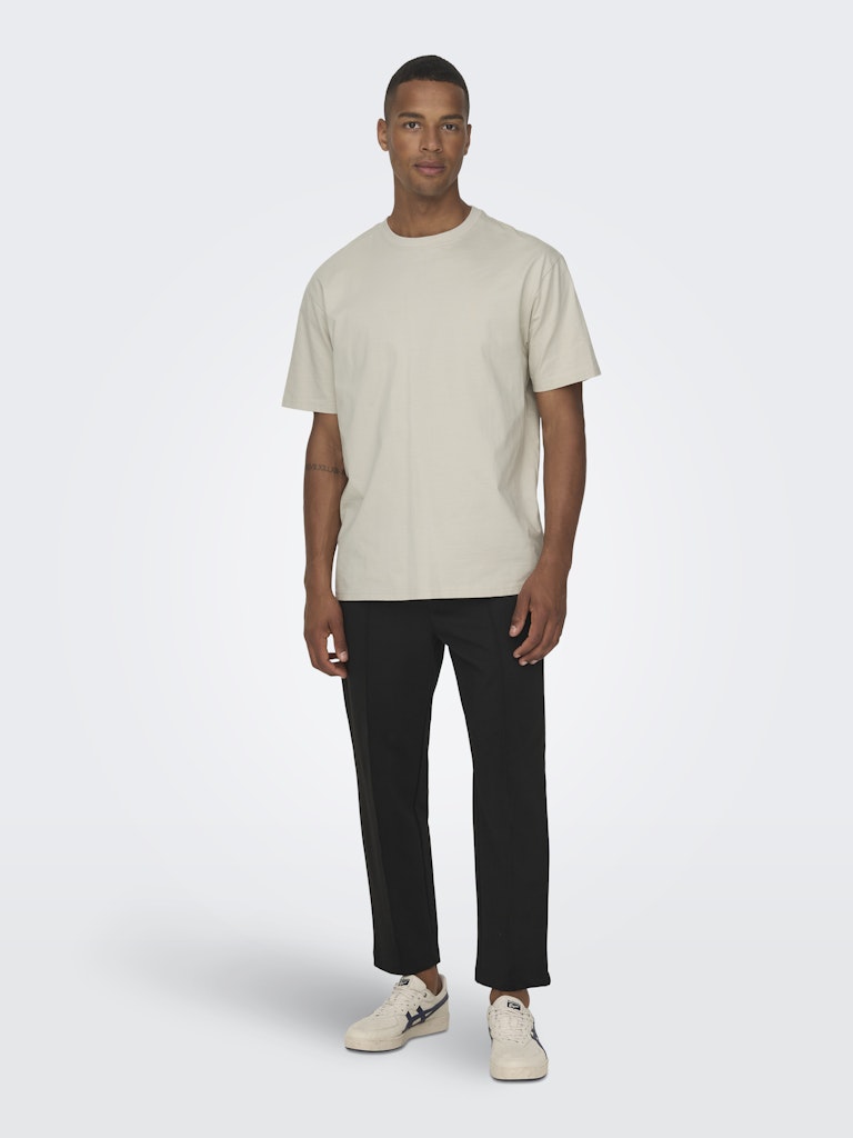 ONSFRED LIFE RLX SS TEE - Silver Lining
